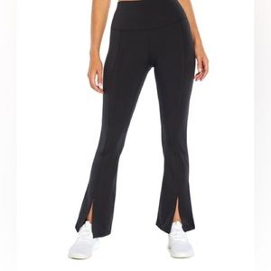 NWOT High Waist Yoga pants with slits on hem XL